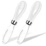 Aisbugur 2 Pack Stainless Steel Butter Spreader Knife With Holes Multifunction. Fixed Price $18.87.
