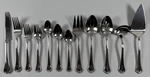 Lenox Alcott 89 Piece Stainless Steel Flatware Set New Box Service. Fixed Price $195.00.