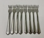 National Stainless NST88 Japan Cocktail Forks Lot Rope Edge Flatware. Fixed Price $13.95.