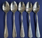 Splendide Cirrus Teaspoons 6 7/8" 18/0 Stainless Steel Flatware Set Of 5. Fixed Price $24.95.