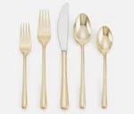 Cambridge Silversmiths Samantha Mirror 5-PIECE Place Setting Gold New. Fixed Price $57.59.