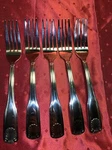 Walco Dinner Forks Fanfare By Stainless Flatware Approximately 7.5. Fixed Price $20.55.