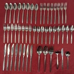 Ins 392 Stainless International Wm Rogers 48PC Service For + 6 Serving Pieces. Fixed Price $67.20.