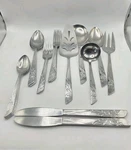 Vintage National Stainless Flatware Set / Full 4 Person. Fixed Price $62.22.