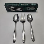 3 Piece Serving Set Vintage Fork, Spoon, Pierced Oneida Alexandria. Fixed Price $12.95.