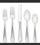 Kate Spade Magnolia Drive 18/10 Stainless 5PC. Place Setting (service For One). Fixed Price $59.00.