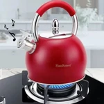 Stpgoods Stainless Steel Whistling Kettle Ergonomic Silicone Handle 3.2 Qt Red. Fixed Price $39.95.
