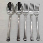 Piece INS548 International Silver Stainless Floral Scroll Flatware. Fixed Price $19.99.