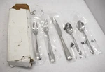 Mepra Brand 5 Piece Place Setting Stainless Steel Diamante Silverware. Fixed Price $49.99.