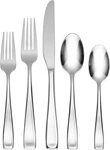 Oneida Silverware Set For 12, Moda 65-PIECE Fine Piece, Multicolor. Fixed Price $297.11.