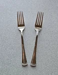 Lenox Stainless Flatware Portola Salad Forks Set Of Two Glossy. Fixed Price $14.99.