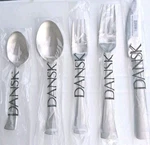 Dansk Bistro Cafe One 5-PIECE Place Setting Stainless Steel Flatware Brand New!. Fixed Price $115.00.