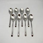 Towle Stainless Soup Spoon Wave Flatware Glossy Angle Tip Silverware 8PC Set. Fixed Price $43.19.