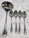 Dansk Romance Torun Stainless Silverware Demitasse Spoons And Ladle Set. Fixed Price $50.00.