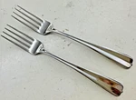 Gala Impulse 2 Dinner Forks Oneida Stainless Center Ridge Bead Tip 7 3/8" Gloss. Fixed Price $21.99.