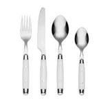 Cambridge Stainless Plastic Jubilee White - Service For Four 16PC Set N/o. Fixed Price $31.97.