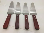4X Adcraft KT-27 5.5" Offset S/s Blade Pie Server With Wooden Handle. Fixed Price $19.99.