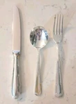 Set Of 6 Hepp Exclusiv Silverplated Table Knife, Spoon, Fork 18/10. Fixed Price $55.75.