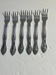 Vtg Lot Of 6 Imperial Stainless Steel Cocktail Fork Made Korea, Vintage, Rose. Fixed Price $17.77.