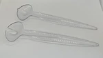 Tupperware Sheerly Elegant Salad Fork And Spoon Plastic #4912A & 4911A Vtg Nos. Fixed Price $9.99.