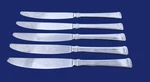 Wallace WAS223 Stainless, Glossy, Vertical Lines - Set Of 5 Dinner Knives 9 1/2". Fixed Price $14.99.