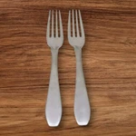 Cohr COH5 Dinner Forks Set Of 2 Stainless Denmark Satin Silverware Flatware. Fixed Price $21.24.
