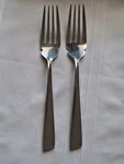 2X Sohnaco SOO2 Serving Fork Meat Japan Angled End Stainless 2PCS. Fixed Price $9.95.