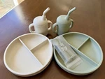 Lalo First Bites Silicone Baby Feeding Sets. Fixed Price $29.99.