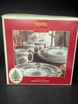 Nib 12 Pc Spode Christmas Tree Garland Dinner & Salad Plates Mugs Serves 4. Fixed Price $239.99.