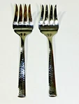 Wallace Riverbed Stainless Hammered Meat Serving Fork. Fixed Price $34.99.