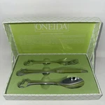 Oneida Set 3 Child 18/10 Stainless Steel Duckling Spoon Knife Fork New. Fixed Price $29.99.