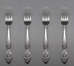 Oneida Stainless Flatware - Wordsworth Dinner Forks Set Of Four New. Fixed Price $21.98.