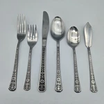 Interpur Florenz 8 Petal Stainless Steel Korea Your Choice Forks Spoons Knives. Fixed Price $24.00.