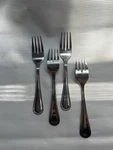 10 Strawberry Street Flatware Salad Fork Beaded Edge-stainless Steel (set Of 4). Fixed Price $12.95.
