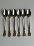 Royal Albert Old Country Roses 6 Ice Teaspoons Set 18/10 Stainless Steel. Fixed Price $39.99.