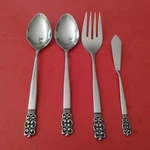 4PC Northland OHS75 Stainless Serving Spoons Fork Oneida Scrolls Free Ship. Fixed Price $19.99.