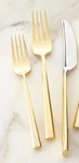 New Kate Spade Lenox York Malmo Gold 3 Piece Flatware Place Setting. Fixed Price $48.00.