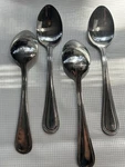 10 Strawberry Street Flatware Table Spoon Beaded Edge-stainless Steel (set Of 4). Fixed Price $10.95.