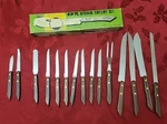 Nasco Kitchen Stainless Steel Cutlery Set Rosewood Handles Japan Vtg Read. Fixed Price $14.00.
