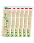 Jialeey Bamboo Sushi Rolling Mat, 9.5X9.5 Inch, 6 Pcs Set Medium, Brown. Fixed Price $12.88.