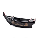 Asian Home Japanese Sashimi Sushi Boat Plate Detachable Serving 14", Black. Fixed Price $73.99.