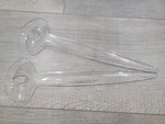 Tupperware Salad Serving Tong Fork Spoon Sheerly Elegant Clear Acrylic 4911 4912. Fixed Price $10.20.