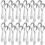 Erinnmy 24 Piece Spoons, 6.5 Inch Stainless Steel Silverware, & Safe, Baby Se.... Fixed Price $34.41.
