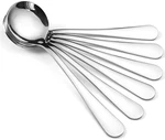 Hiware 12-PIECE Soup Spoons, Round Stainless Steel Bouillon. Fixed Price $14.70.