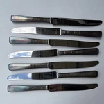 Wm. A. Rogers A1 Silver-plated Dinner Knives With Stainless Steel Blade.. Fixed Price $14.00.