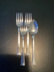 Oneida OHS84 Stainless (3) Salad Forks & (1) Teaspoon. Fixed Price $29.99.