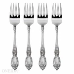 Oneida Wordsworth Everyday Salad Forks 18/0 Stainless Service 4, Silver. Fixed Price $21.81.