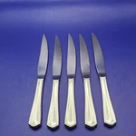 Oneida Hotel OHS131 Four Seasons Silverplate 8 1/2" Steak Knives Lot Of 5. Fixed Price $24.99.