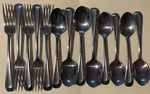 13X Lot- Oneida Satin Sand Dune Stainless Flatware Silverware Forks Spoons Fr/sh. Fixed Price $44.96.