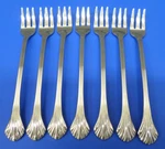 7 - Gorham Grande Quintette Glossy 18/8 Stainless Flatware 5/8" Cocktail Forks. Fixed Price $39.16.
